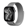 Crong Milano Steel - Correa de acero inoxidable para Apple Watch de 38/40/41/42 mm (plateada)
