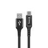 Crong Armor Link - 60W 3A kabel USB-A na USB-C Power Delivery Fast Charging 25cm (černý)