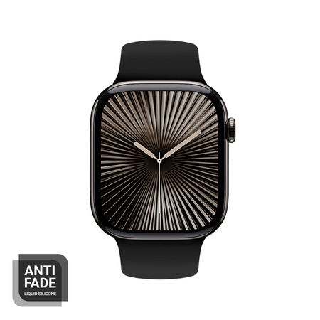 Crong Liquid - Strap for Apple Watch 42/44/45/49 mm (black)