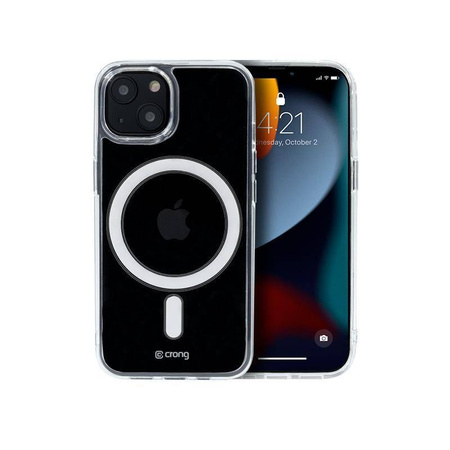 Etui Crong Clear MAG Cover do iPhone 13 Mini MagSafe Przezroczyste Plecki