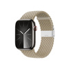 Crong Wave Band - Geflochtenes Armband für Apple Watch 38/40/41/42 mm (steinbeige)