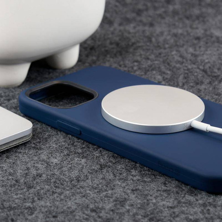 Crong Color Cover Magnetic - iPhone 12 / iPhone 12 Pro MagSafe Hülle (marineblau)