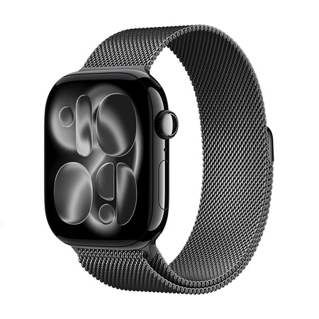 Crong Milano Steel - Edelstahlarmband für Apple Watch 38/40/41/42 mm (Graphit)