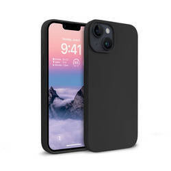 Crong Color Cover - Silikonhülle für iPhone 14 (schwarz)