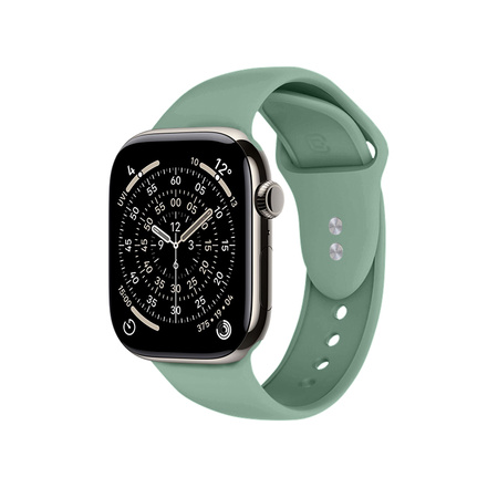 Pasek Crong Liquid do Apple Watch 42/41/40/38 mm Szałwiowy Silikonowy