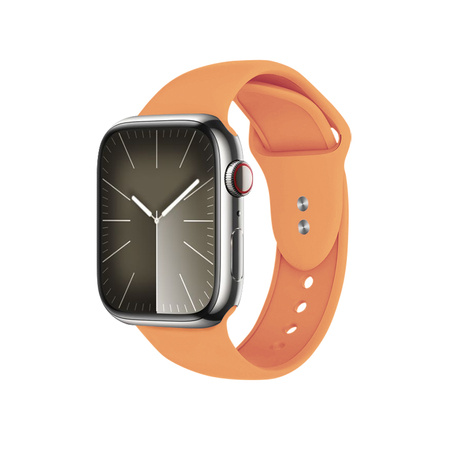 Crong Liquid - Řemínek pro Apple Watch 42/44/45/49 mm (oranžový)