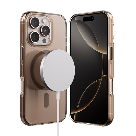 Crong Clear MAG Pro - iPhone 16 Pro MagSafe Case (Desert)