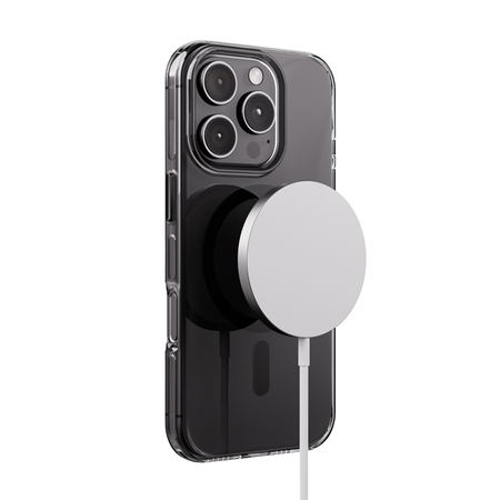 Crong Clear MAG Pro - iPhone 16 Pro Max MagSafe Case (Black)