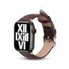 Crong Noble Band - Λουράκι από φυσικό δέρμα για Apple Watch 42/44/45/49 mm (Espresso)
