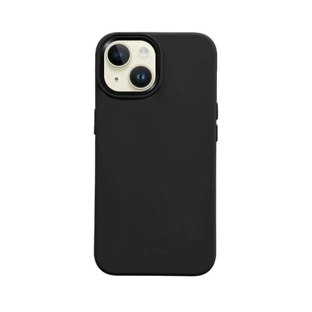 Funda magnética Crong Color Cover LUX para iPhone 15 Plus MagSafe (negra)