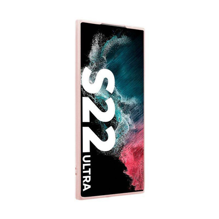 Crong Color Cover - Θήκη σιλικόνης για Samsung Galaxy S22 Ultra (ροζ)