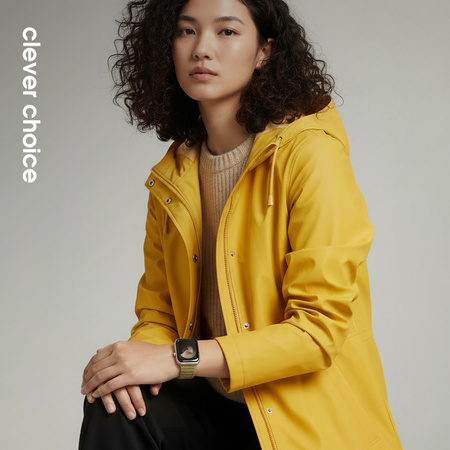 Crong Melange - Mágneses szíj Apple Watch 38/40/41/42 mm-hez (sárga melange)