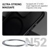 Crong Hybrid Frost MAG Cover - Case with MagSafe for iPhone 16 Pro Max (Black)
