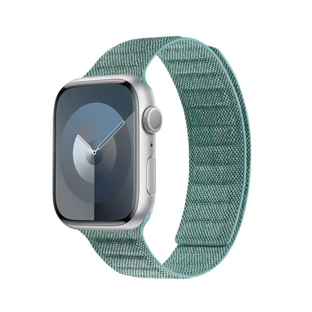 Pasek Crong Melange do Apple Watch 49/46/45/44 mm Turkusowy Melanż Magnetyczny