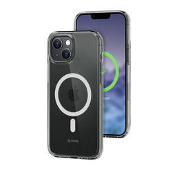 Funda Crong Clear MAG - Funda MagSafe para iPhone 15 (Transparente)