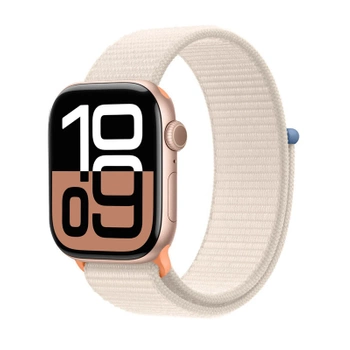 Crong Nylon - Cinturino sportivo per Apple Watch 38/40/41/42 mm (Starlight)