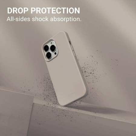 Crong Color Cover - Θήκη σιλικόνης για iPhone 13 mini (μπεζ)
