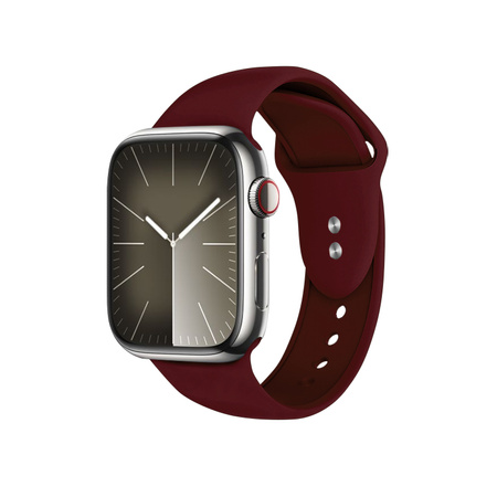 Crong Liquid - Řemínek pro Apple Watch 38/40/41 mm (vínový)