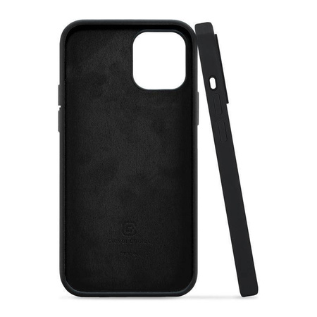 Crong Color Cover - Silikonhülle für iPhone 12 / iPhone 12 Pro (schwarz)