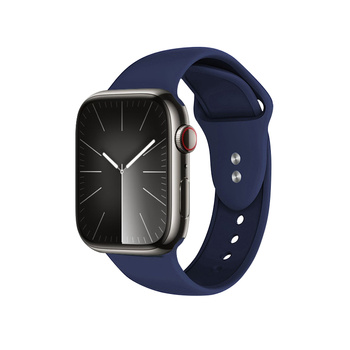 Crong Liquid - Řemínek pro Apple Watch 42/44/45/49 mm (tmavě modrý)