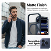 Funda Crong Hybrid Matte Magnetic MagSafe para iPhone 17 Pro Max (azul marino)