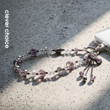 Smycz do Telefonu Crong Phone Charm Zawieszka na Nadgarstek Pink Bow