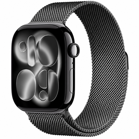 Crong Milano Steel - Каишка от неръждаема стомана за Apple Watch 38/40/41/42 мм (графит)