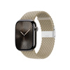 Crong Wave Band - Geflochtenes Armband für Apple Watch 38/40/41/42 mm (Steinbeige)