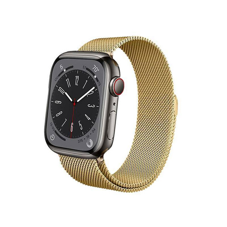 Crong Milano Steel - Edelstahlarmband für Apple Watch 38/40/41 mm (gold)