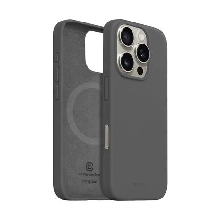 Crong Color Cover Magnetic - Silikon Case mit MagSafe für iPhone 16 Pro Max (titan)