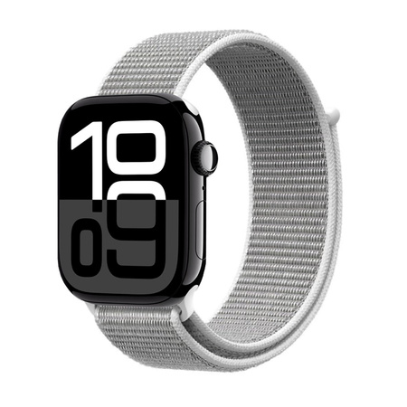 Correa deportiva Crong de nailon para Apple Watch de 38/40/41/42 mm (gris plateado)