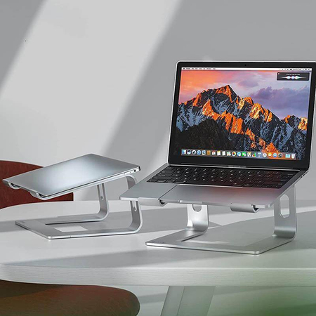 Aluminiowa Podstawka pod Laptopa Stojak Crong AluBench Srebrny