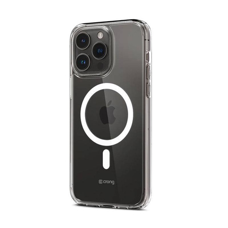 Průhledný kryt Crong MAG - kryt MagSafe pro iPhone 15 Pro (průhledný)