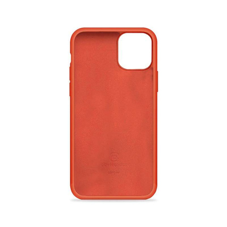 Etui Crong Color Cover do iPhone 11 Pro Silikonowe Czerwone z Mikrofibrą