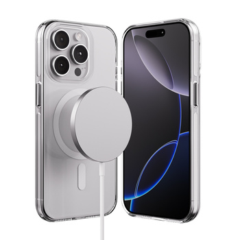 Crong Clear MAG Pro - iPhone 15 Pro MagSafe Hülle (Transparent)