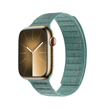 Crong Melange Magnetic - Magnetic Strap for Apple Watch 42/44/45/49 mm (turquoise melange)