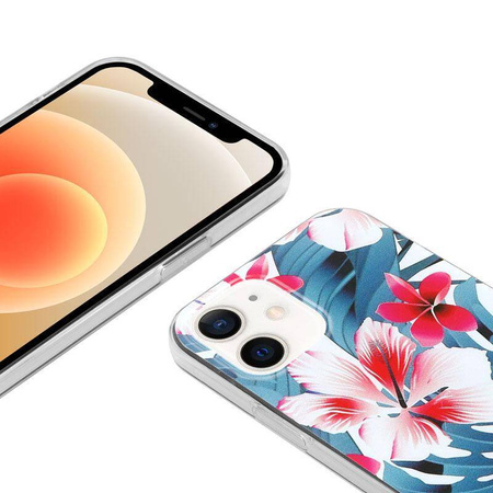 Etui Crong Flower Case do iPhone 12 / 12 Pro Kolorowe Plecki Kwiaty Kobiece