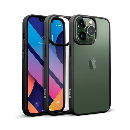 Průhledný kryt Crong - pouzdro pro iPhone 13 Pro Max (černé)