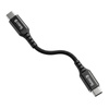 Crong Armor Link USB-C-auf-USB-C-Kabel 60 W PD 10 Gbit/s 25 cm schwarz