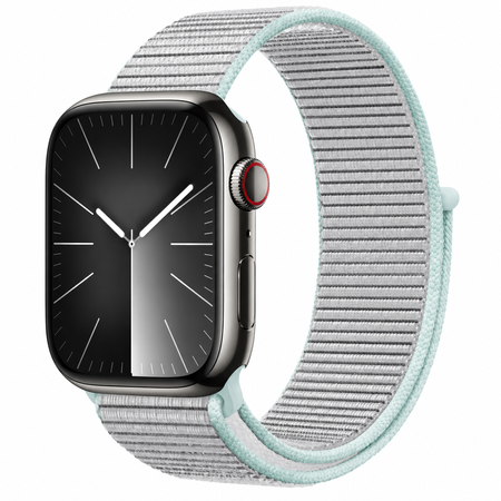 Crong Nylon - Sportovní řemínek pro Apple Watch 38/40/41 mm (Pastelově šedá)