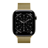 Crong Milano Steel - Cinturino in acciaio inossidabile per Apple Watch 44/45/46/49 mm (oro)