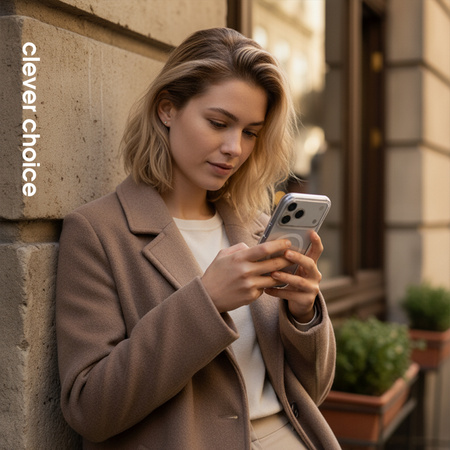 Crong Clear MAG Cover - Hülle MagSafe iPhone 17 Pro Max (transparent)