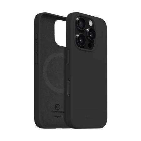 Crong színes tok mágneses tok - iPhone 16 Pro Max MagSafe tok (fekete)