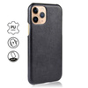 Etui Crong Essential Cover do iPhone 11 Pro Skórzane Czarne Plecki