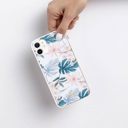Etui Crong Flower Case do iPhone 12 Mini Kolorowe Plecki Kwiaty Kobiece 01