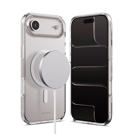 Etui Crong Clear MAG Cover do iPhone Air MagSafe Przezroczyste Plecki