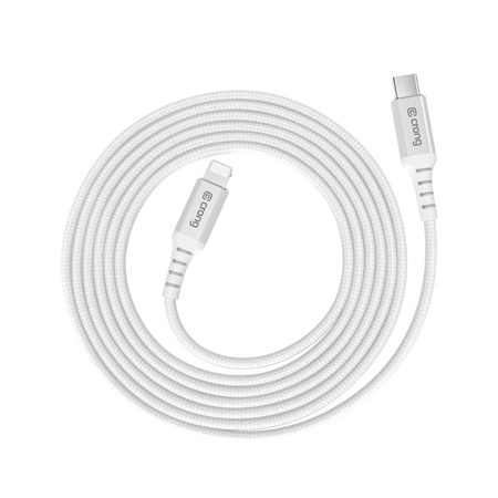 Crong Armor Link - USB-C Lightning Fast Charging MFi Cable 150cm (white)