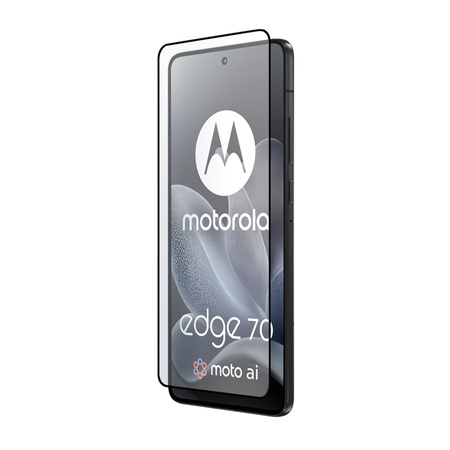 Crong 3D Armour Glass Lite - закалено стъкло с пълно лепило за Motorola Edge 70 5G