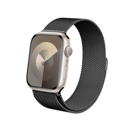 Crong Milano Steel - Edelstahlarmband für Apple Watch 42/44/45/49 mm (graphit)