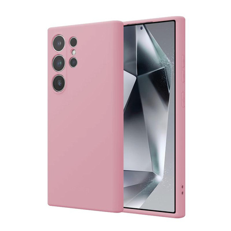 Etui do Samsung Galaxy S24 Ultra Crong Color Cover Silikonowy Case Ochronny Różowy